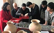 甘肃省文物专家来我馆指导培训工作